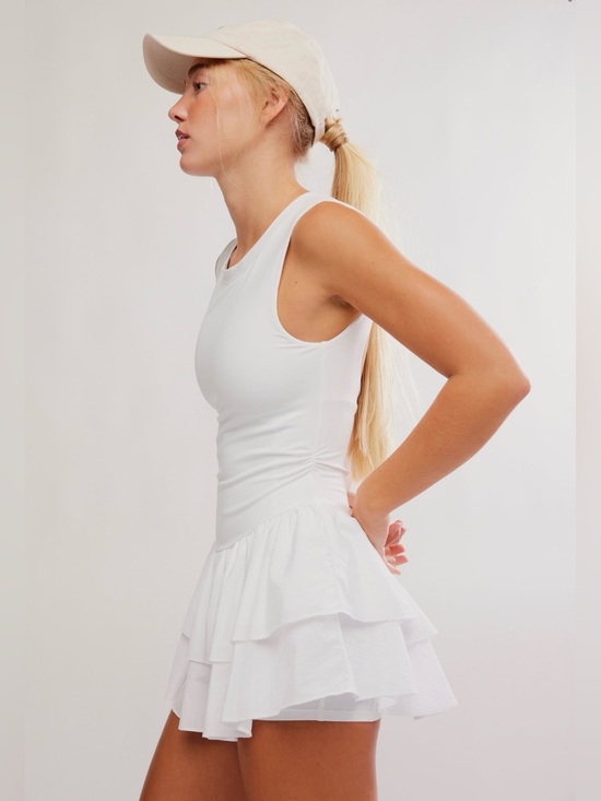 FP Movement by Free People Dresses & Skirts - Free People Movement Field Day Skortsie White Athletic Dress Bridal Bride Bach